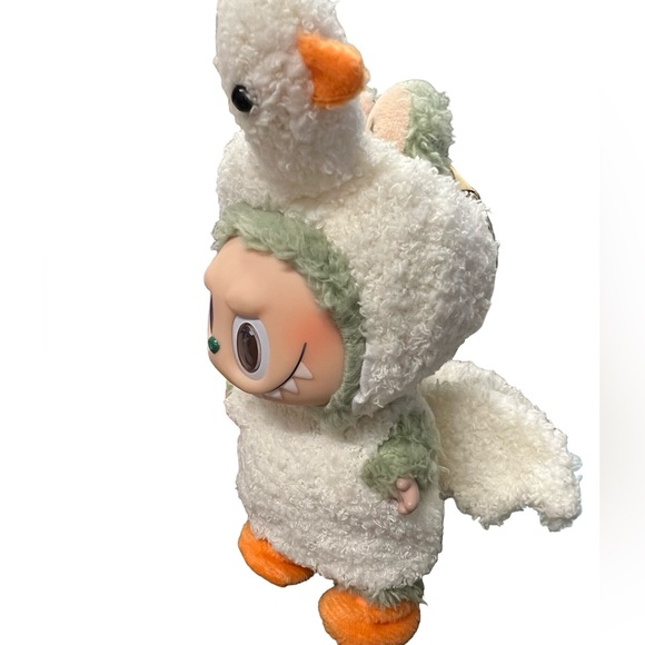 Silly Goose Costume for Labubu, Halloween, plush duck, NEW bonus stickers - Picture 5 of 7